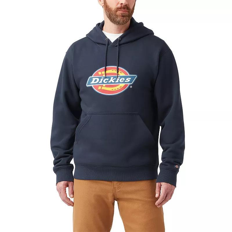 Mens Dickies Water Repellent Logo-Sleeve Hoodie Blue Product Image