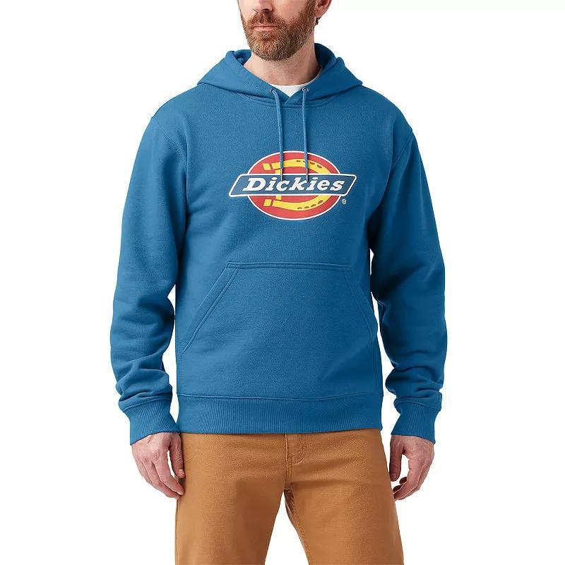 Mens Dickies Water Repellent Logo-Sleeve Hoodie Blue Product Image