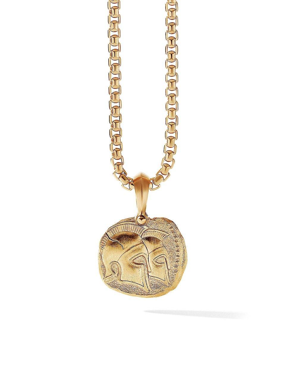 Mens Gemini Amulet in 18K Yellow Gold Product Image