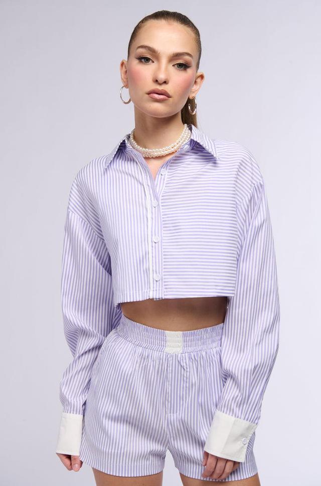 ROWAN POPLIN STRIPE BUTTON DOWN Product Image