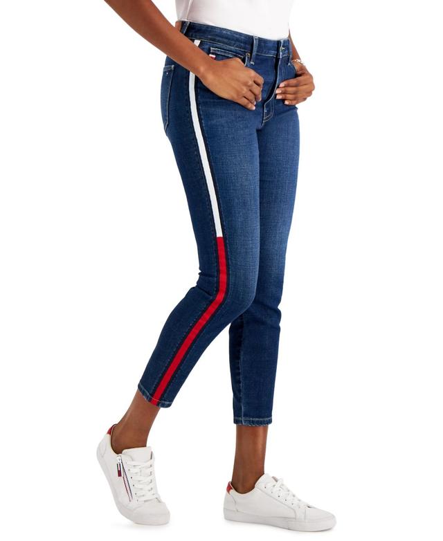 Tommy Hilfiger Womens Tribeca Th Flex Side Tape Skinny Jeans Product Image