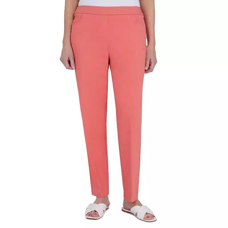 Petite Alfred Dunner Key Largo Pull-On Straight-Leg Pants, Womens Product Image