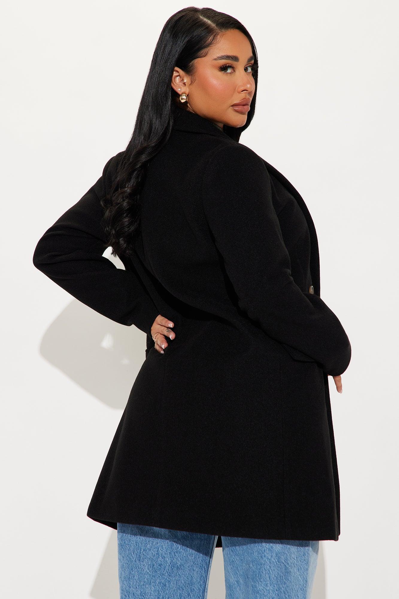 Kim Wool Coat - Black Product Image