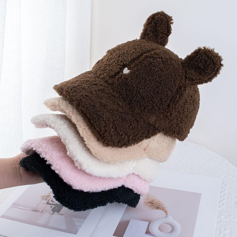 Animal Ear Heart Embroidered Chenille Baseball Cap Product Image