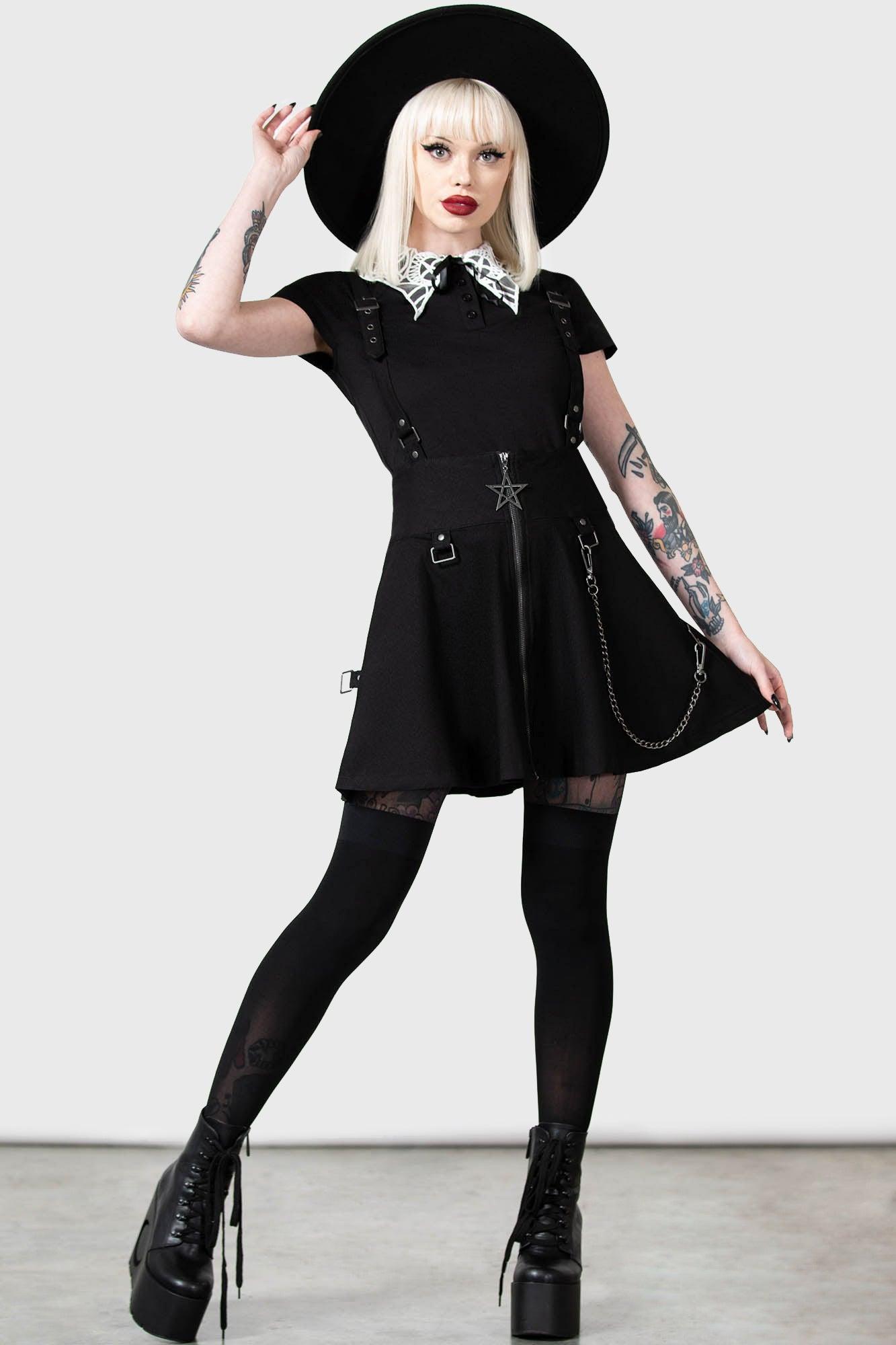 Study Hell Suspender Skirt [B] Female Product Image