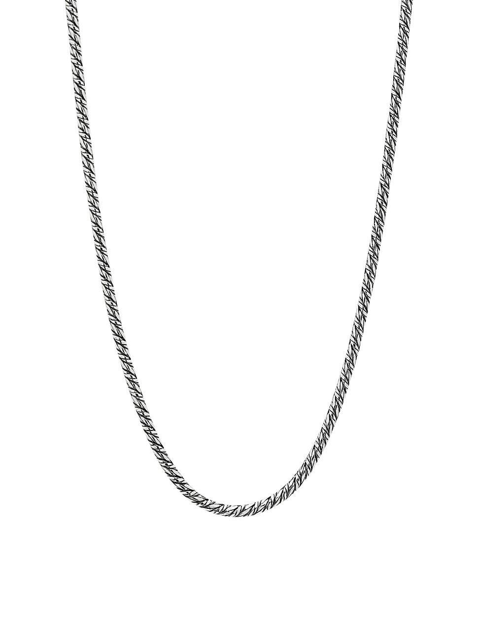 Womens Sterling Silver Woven Chain Product Image