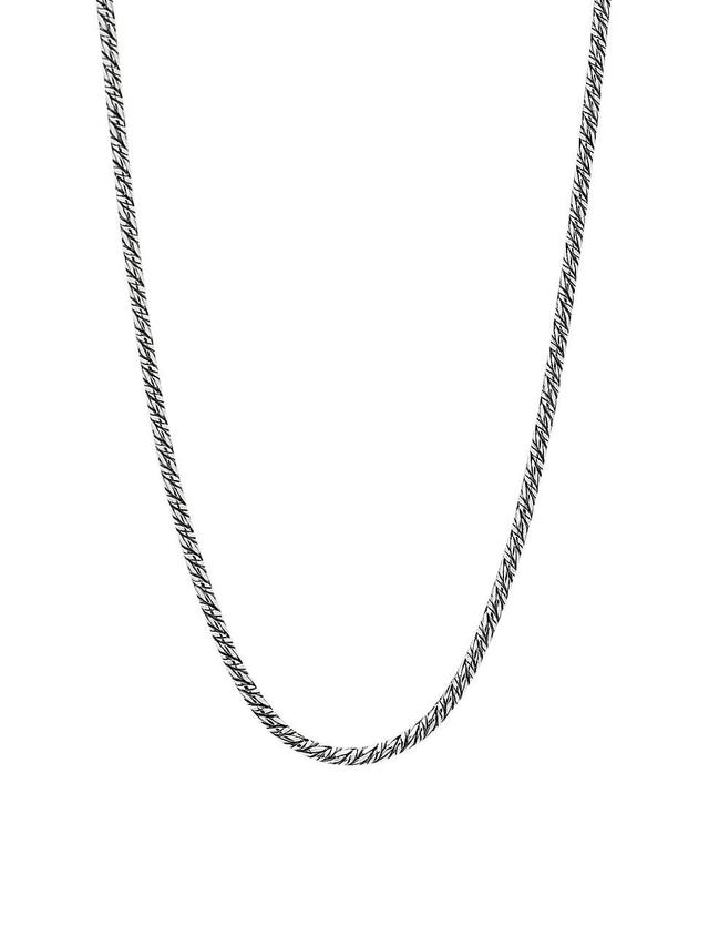 Womens Sterling Silver Woven Chain Product Image