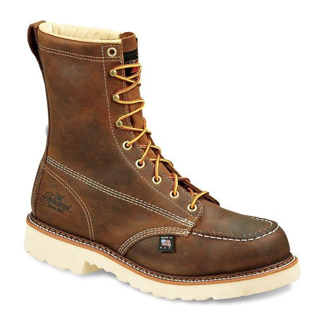 Thorogood American Heritage 8 Moc Toe Safety Crazy Horse) Men's Work Boots Product Image