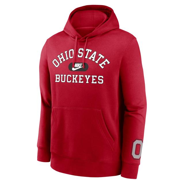 Ohio State Buckeyes Legacy Club Foundational Nike Mens College Pullover Hoodie Product Image