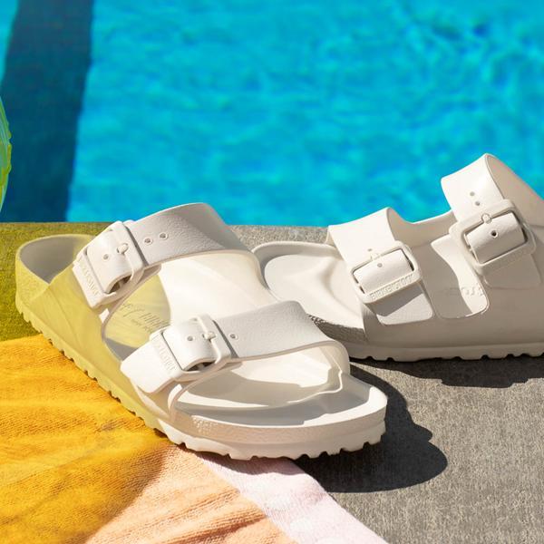 Womens Birkenstock Arizona EVA Sandal - Eggshell Product Image