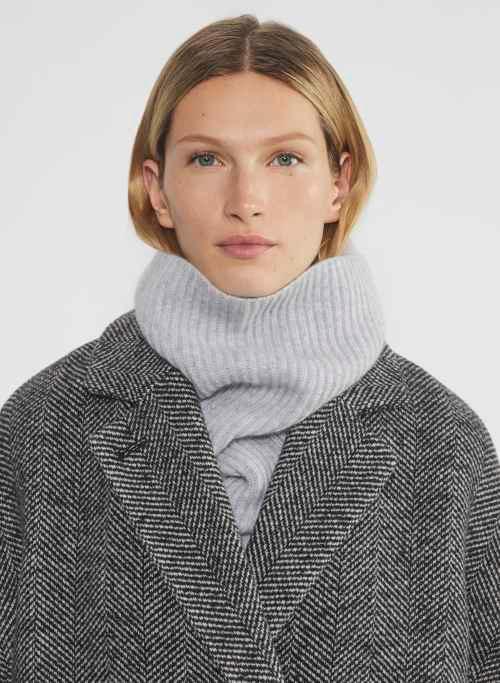 cashmere rib neck warmer Product Image