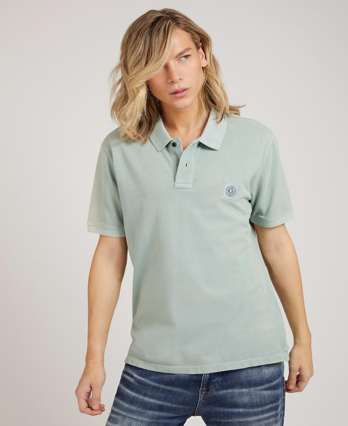 Mens Washed Polo Shirt Product Image