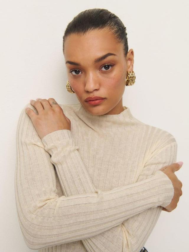 Cori Ribbed Turtleneck Sweater Product Image