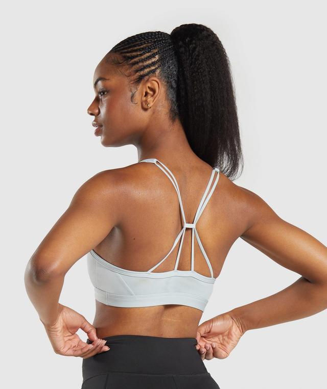 Ruched Strappy Sports Bra Product Image