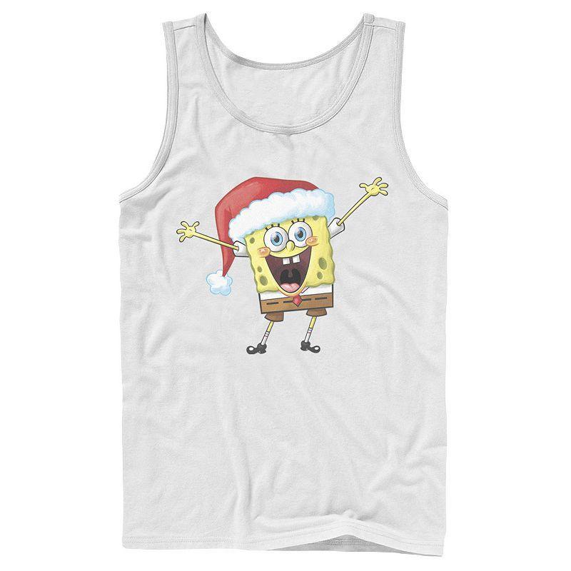 Mens Spongebob Squarepants One Happy Sponge Holiday Tank Top Product Image