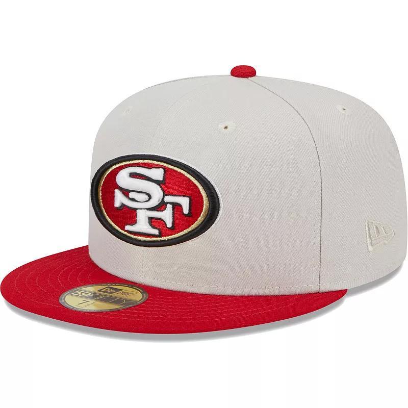 Mens New Era Khaki/Scarlet San Francisco 49ers Super Bowl Champions Patch 59FIFTY Fitted Hat Product Image