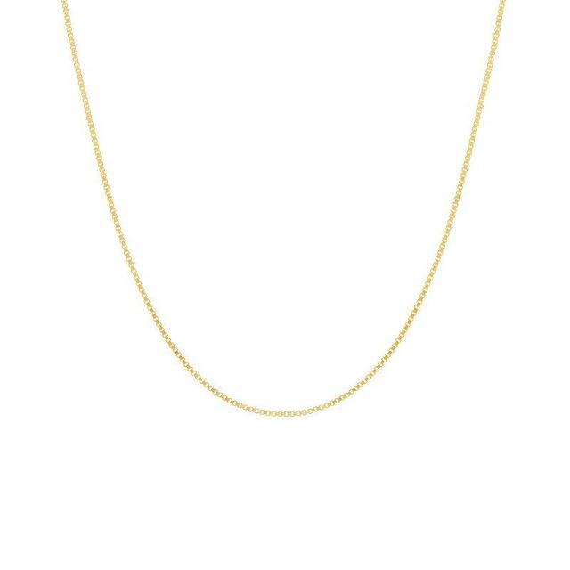 PRIMROSE 24k Gold Plated Box Chain Necklace, Womens Yellow Product Image