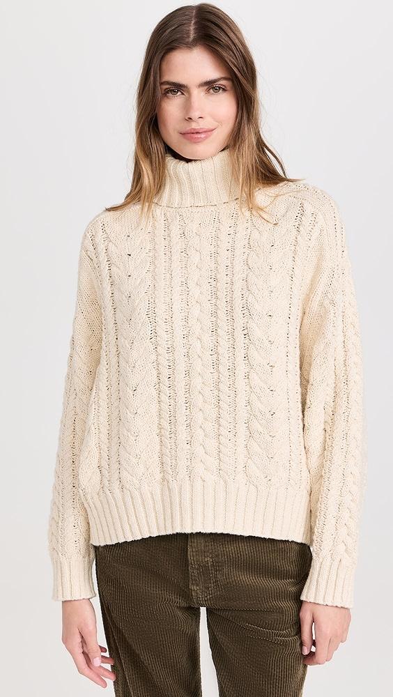 Denimist Cable Turtleneck Sweater | Shopbop Product Image