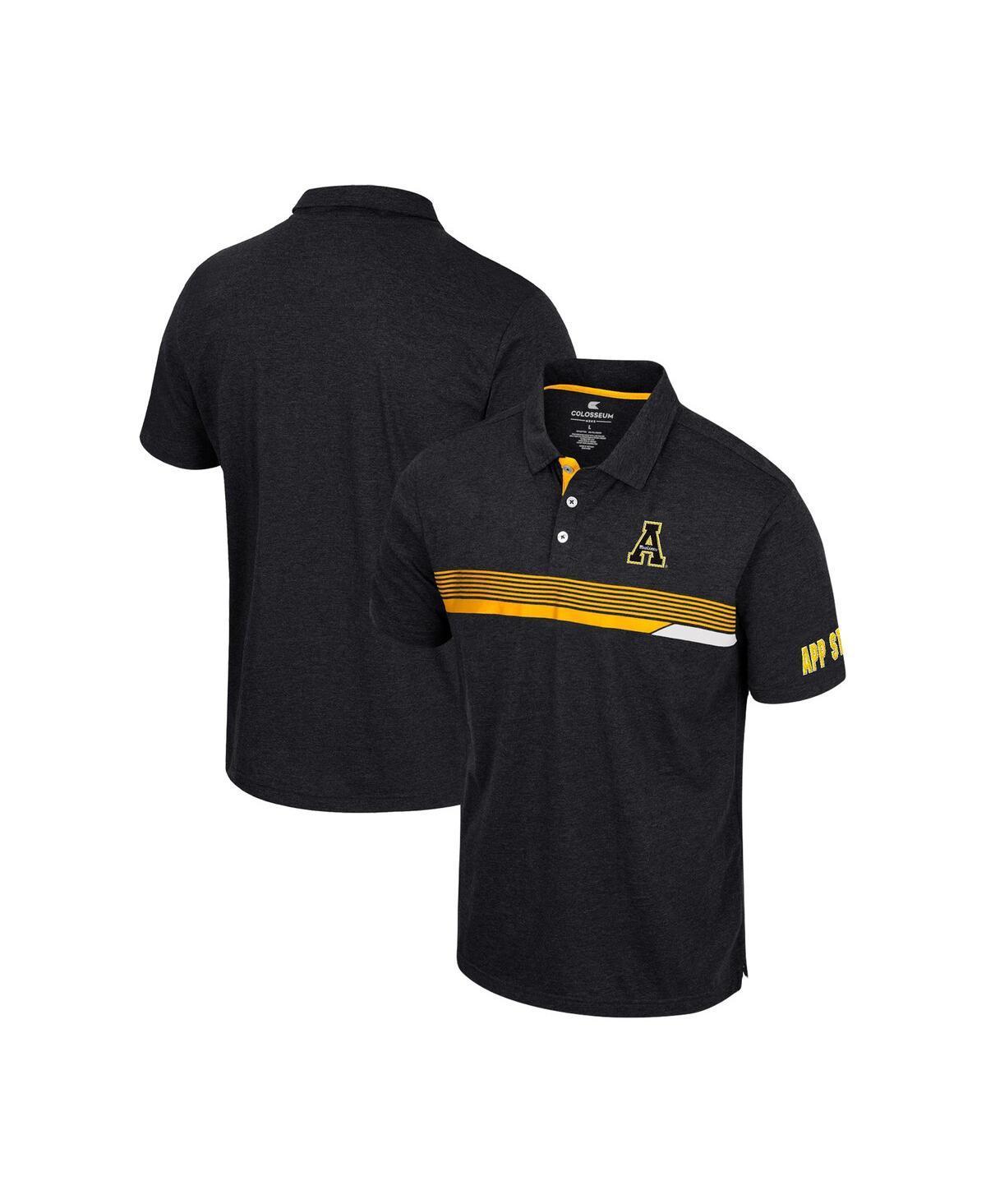 Mens Colosseum Black Appalachian State Mountaineers No Problemo Polo Shirt Product Image