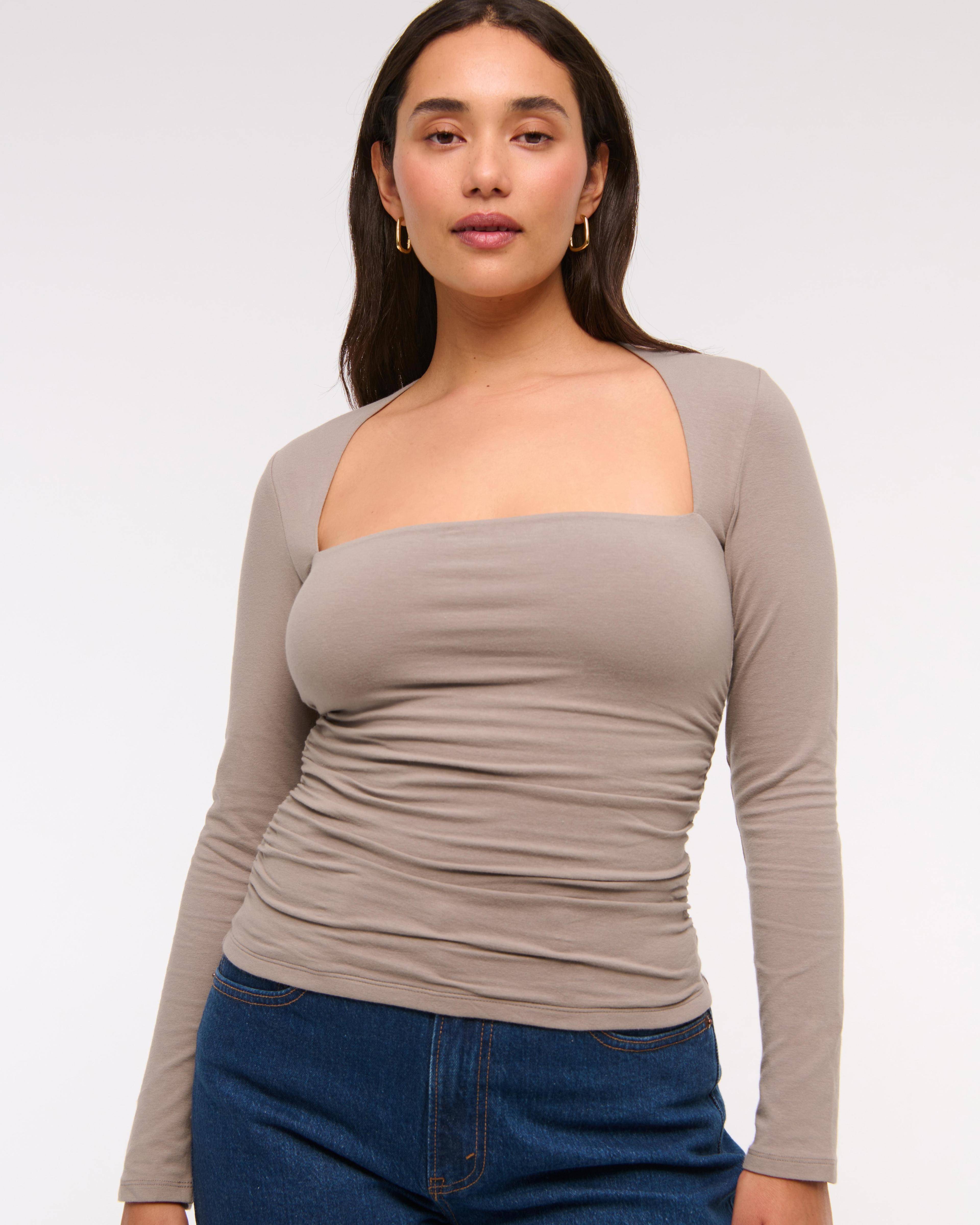 The A&F Ava Long-Sleeve Top Product Image