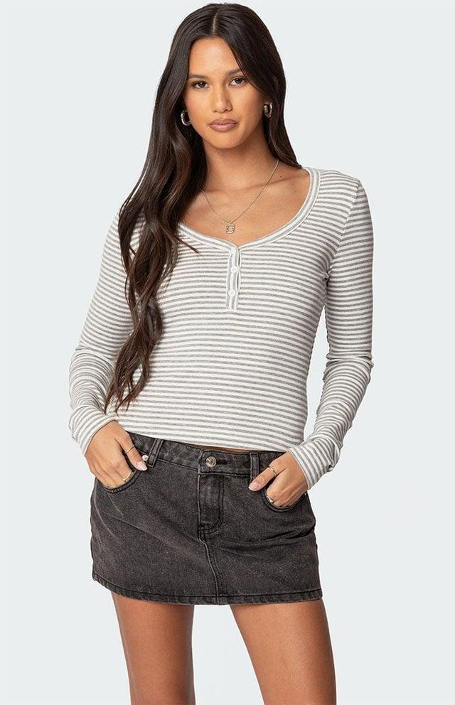 Edikted Women's Jocelyn Striped Top Product Image