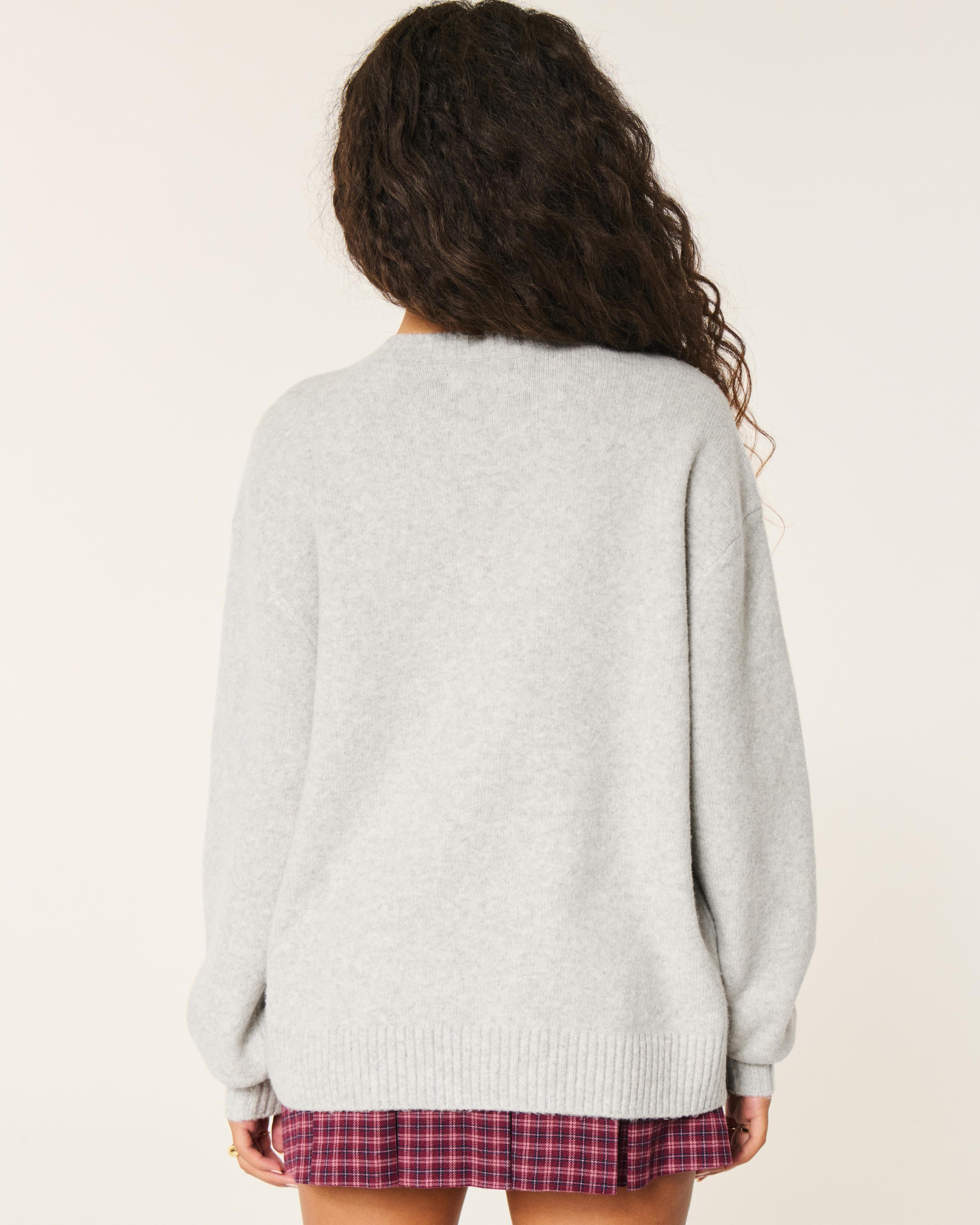 Hollister Comfy Cloud Cable-Knit Crew Sweater Product Image