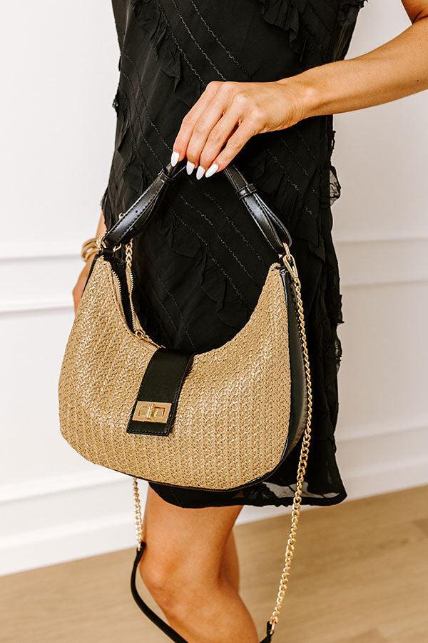 Ready To Go Woven Purse in Black Product Image