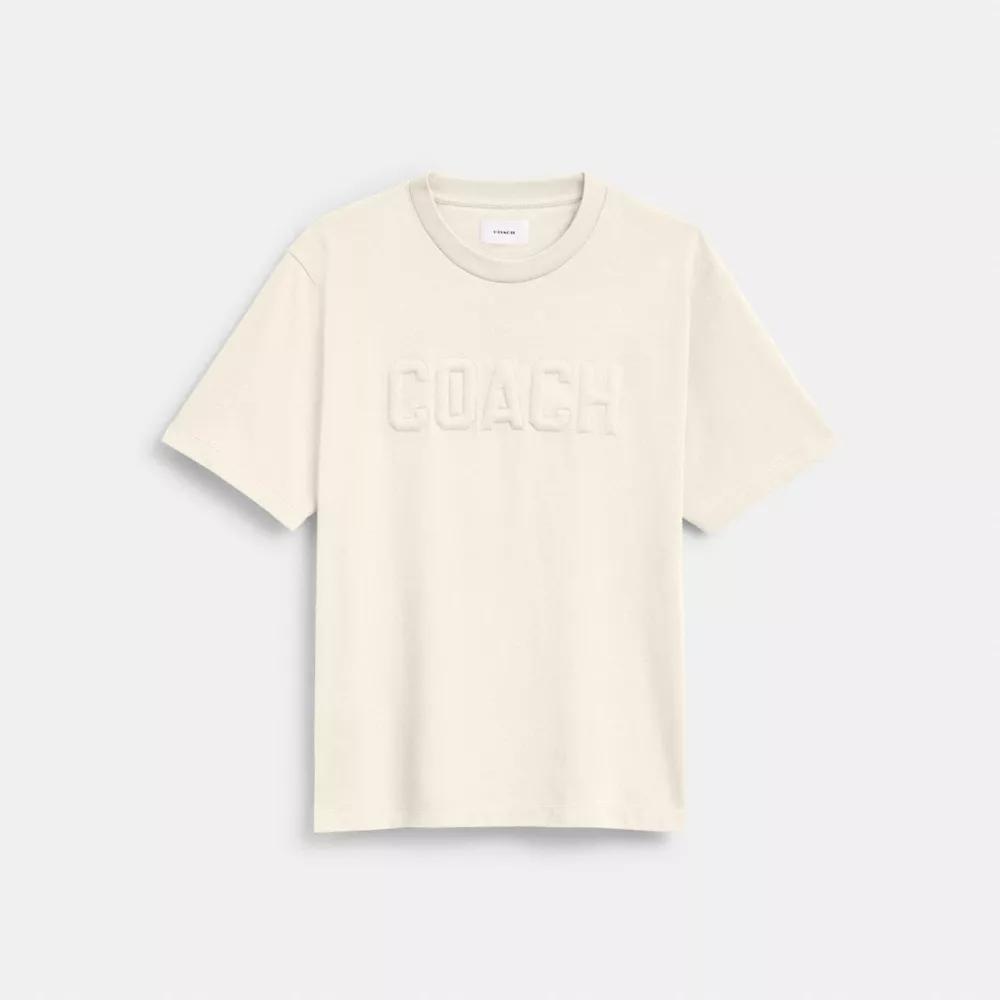 Debossed T Shirt In Organic Cotton Product Image