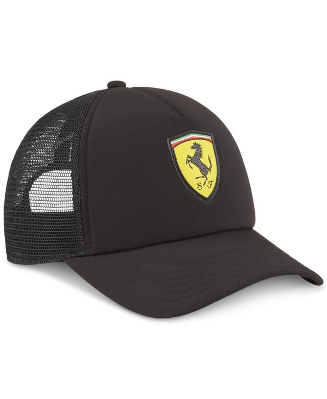 Puma Mens Ferrari Race Logo Shield Snapback Trucker Cap Product Image