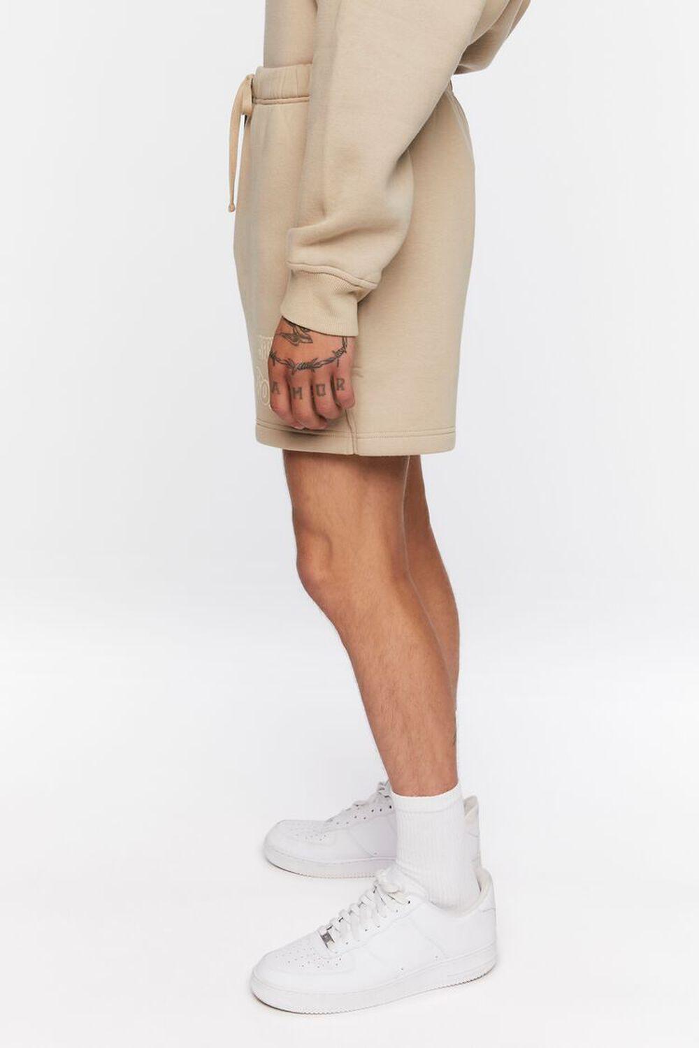 Fleece Flocked Still Going Graphic Shorts | Forever 21 Product Image