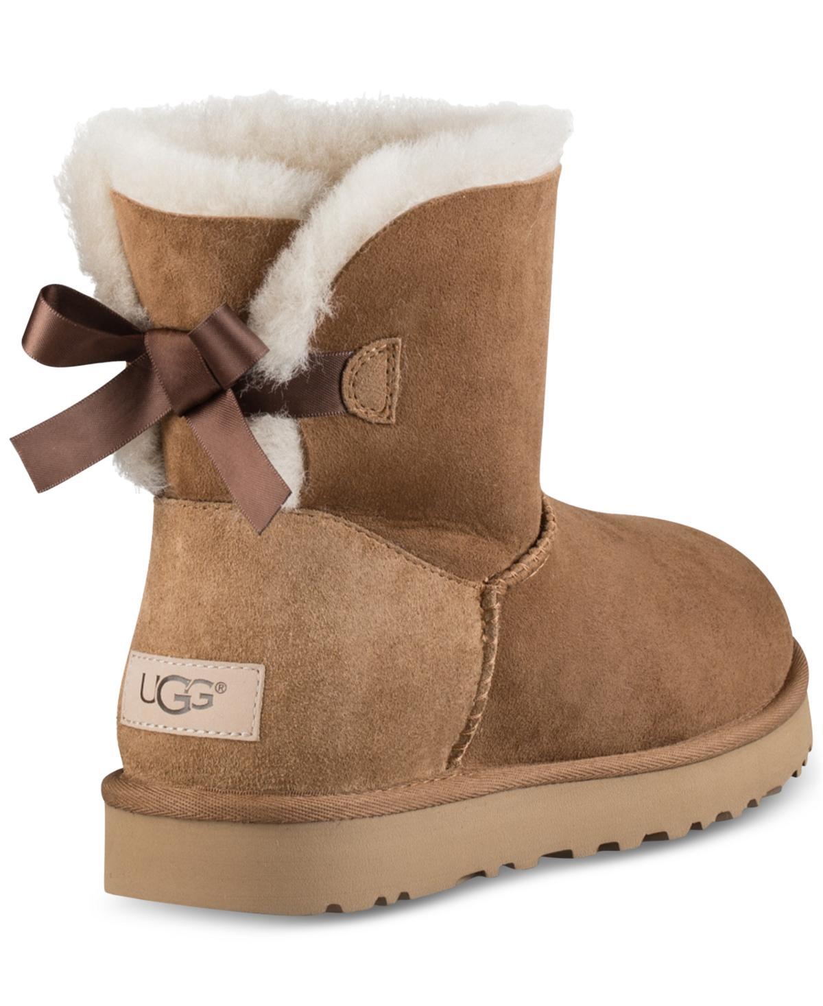 UGG Womens Mini Bailey Bow II Boot Sheepskin Classic Boots Product Image