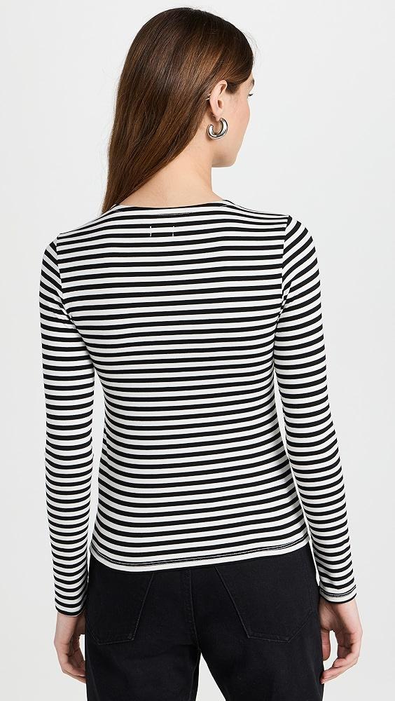 L'AGENCE Tess Crew Stripe Tee | Shopbop Product Image