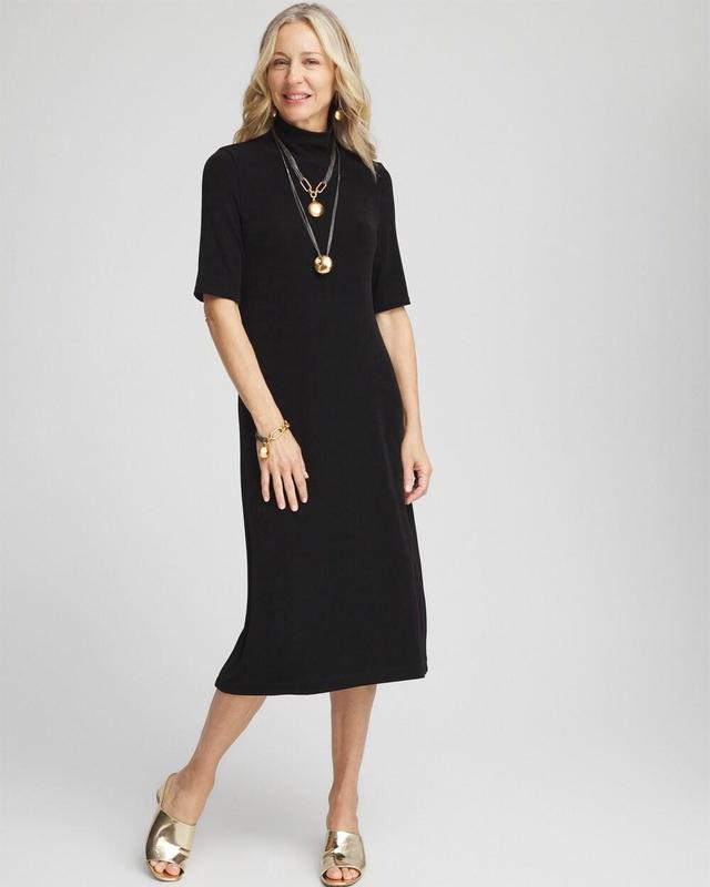 Women's Travelers Mock Neck Midi Dress Product Image