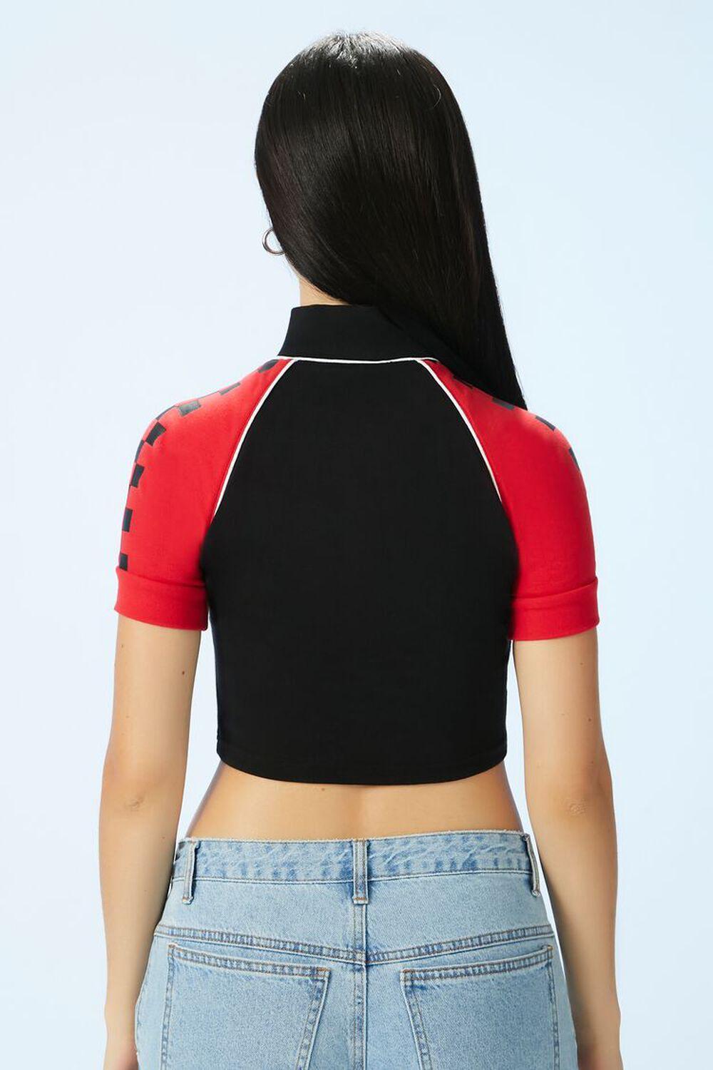 Cropped High Speed Half-Zip Tee | Forever 21 Product Image