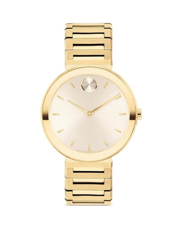 Ladies' Movado Bold Horizon Gold-Tone IP Watch with Beige Dial (Model: 3601088) Product Image