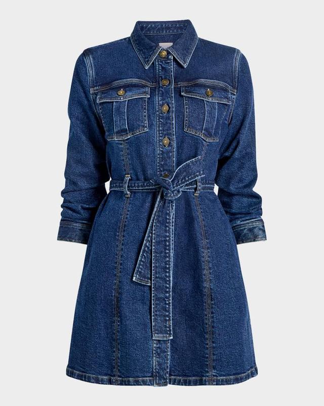 Clea Denim Shirtdress Product Image