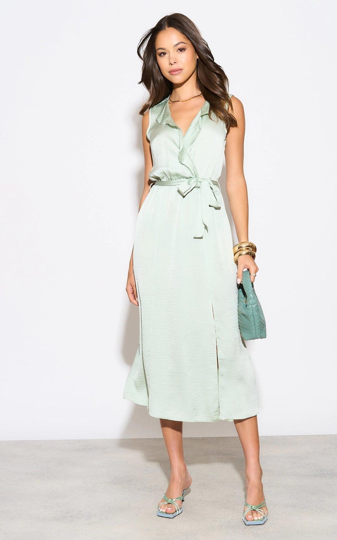 SOLANGE WRAP DRESS Product Image