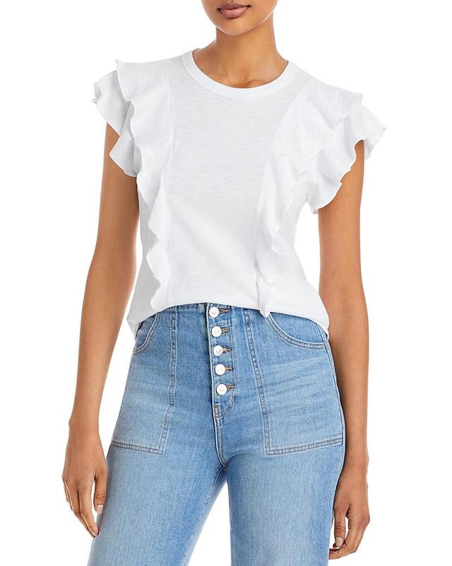 Veronica Beard Bea Ruffle T-Shirt Product Image