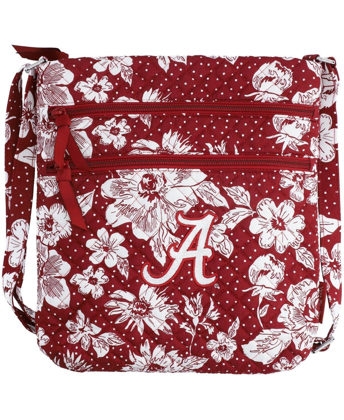 Womens Vera Bradley Alabama Crimson Tide Rain Garden Triple-Zip Hipster Crossbody Bag Product Image