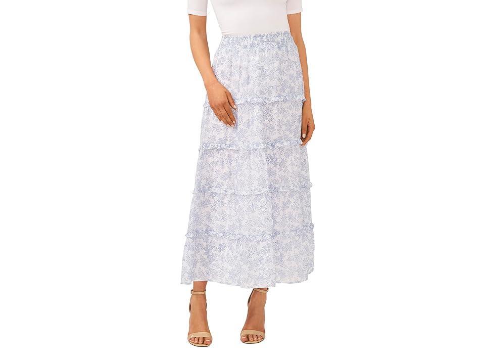 CeCe Smocked Tiered Maxi Skirt (Ultra ) Women's Skirt Product Image