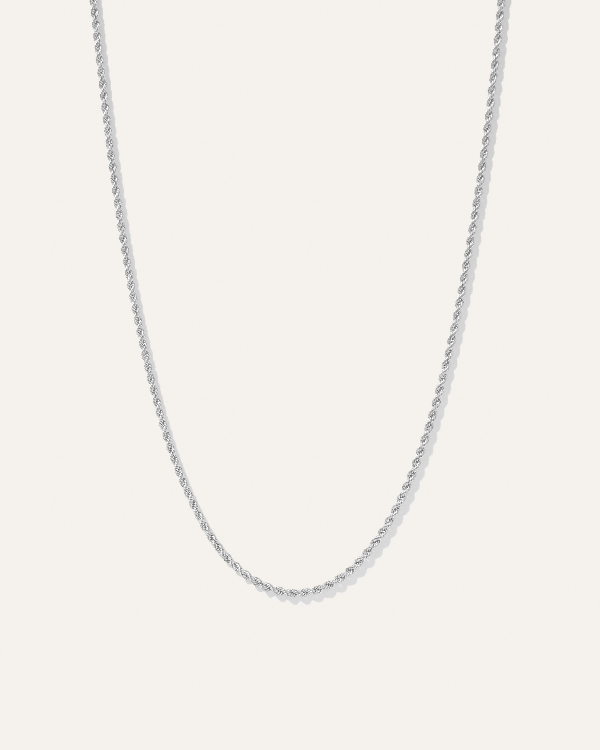 14K Gold Petite Rope Chain Necklace Product Image