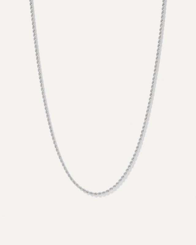 14K Gold Petite Rope Chain Necklace Product Image