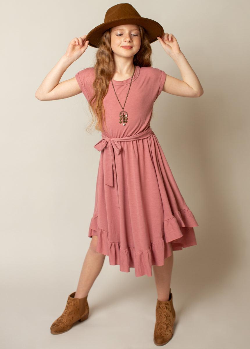 Amoura Dress in Dusty Rose Product Image