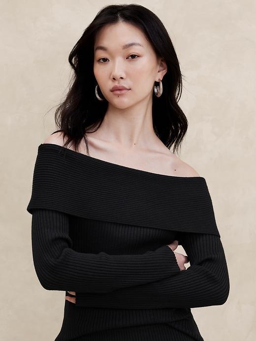 Off-Shoulder Sweater Product Image