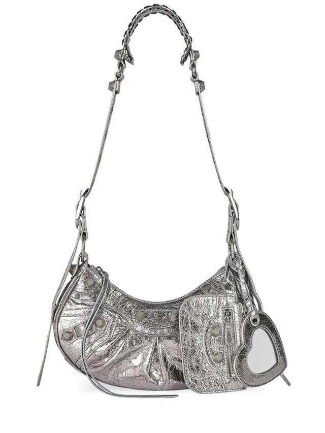 Women's Le Cagole Xs Shoulder Bag In Gray Product Image