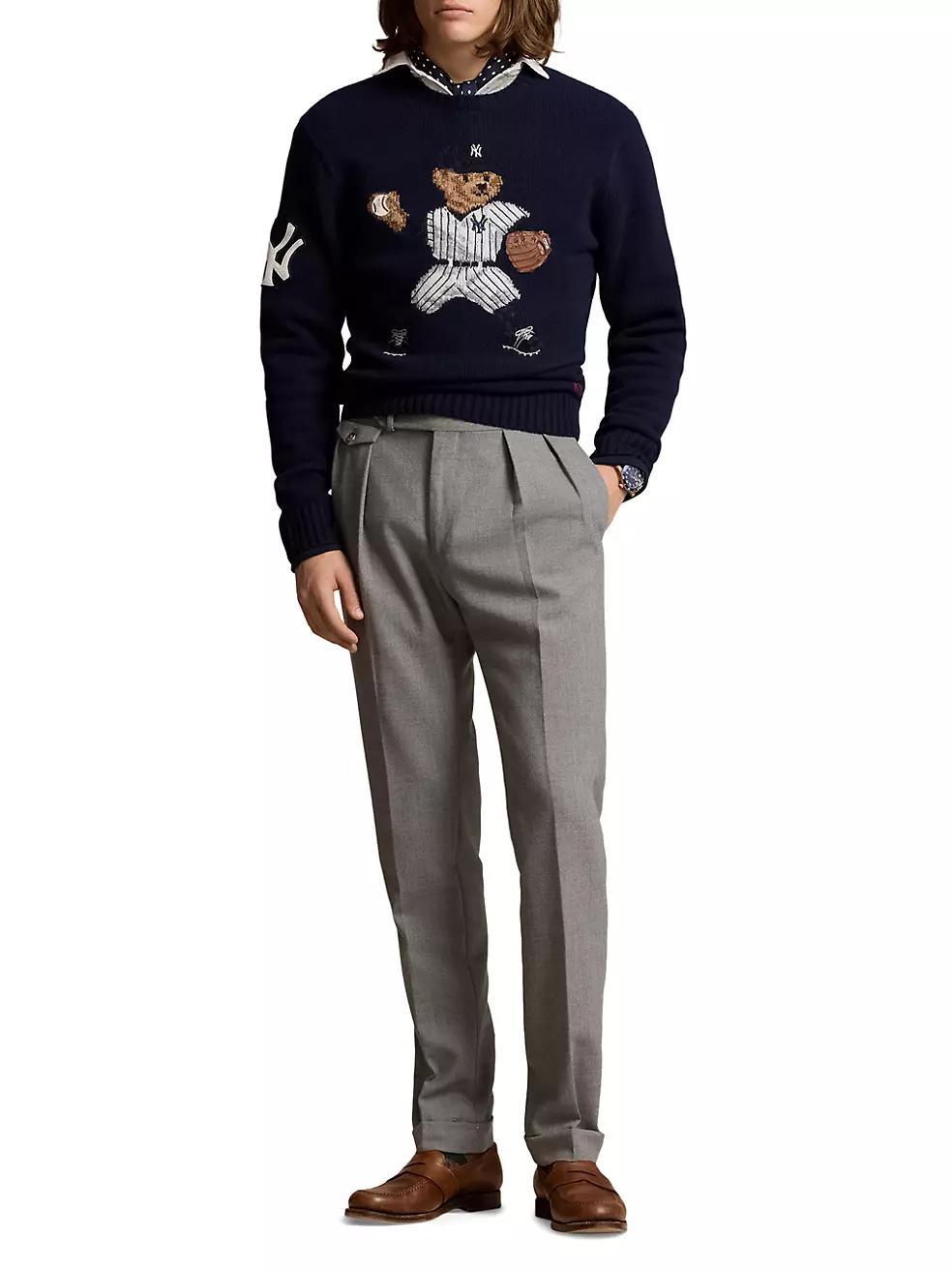 Yankees Polo Bear Knit Sweater Product Image