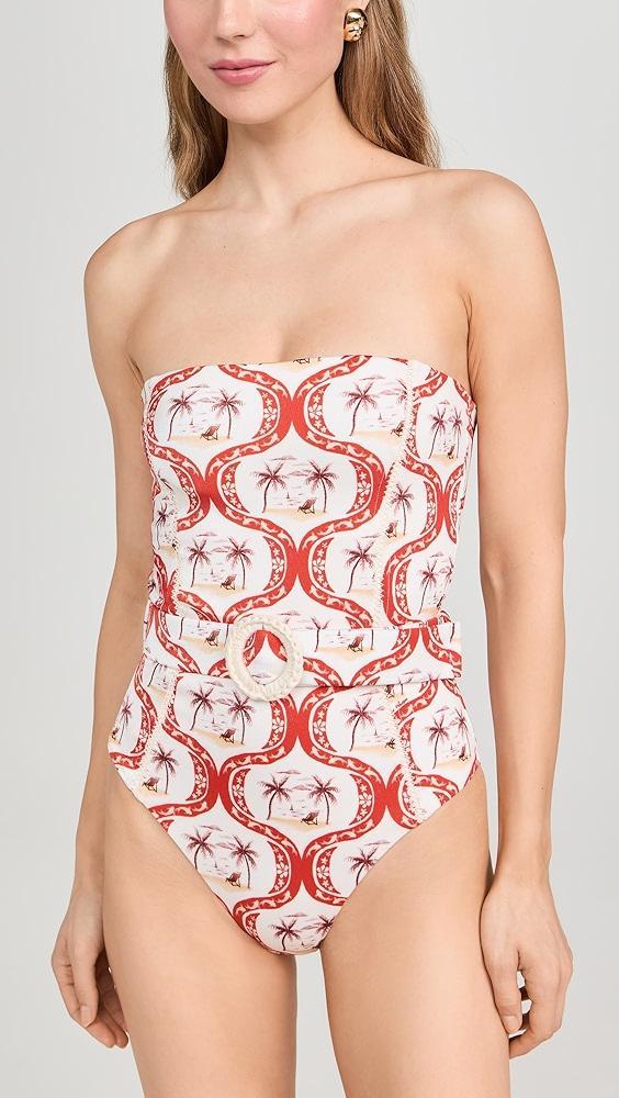 FARM Rio Summer Beach Strapless One Piece | Shopbop Product Image