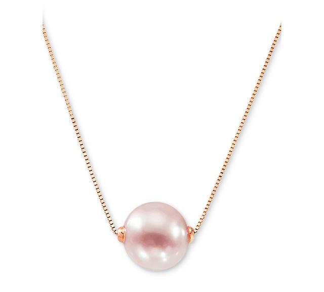 Honora Cultured Freshwater Pearl (8-1/2mm) 18 Pendant Necklace in 14k Gold (Also in Pink Cultured Freshwater Pearl) Product Image