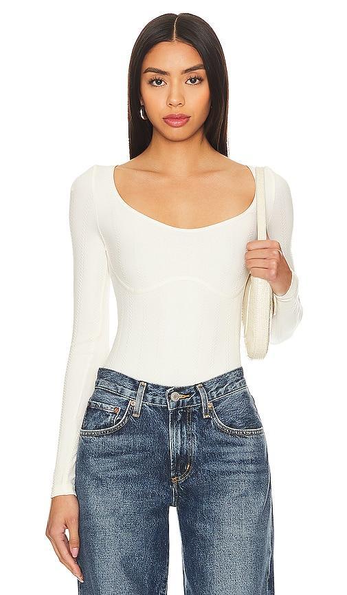 Steve Madden Serent Cable Knit Bodysuit Product Image