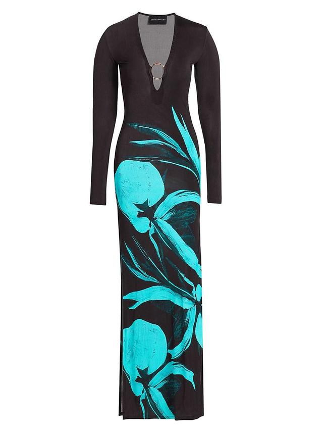 Womens Helios Floral Body-Con Maxi Dress Product Image